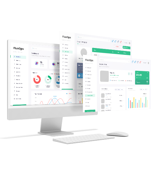 FluxOps Internal Operations SaaS Dashboard